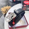 693200453a89a121ed54ff0e Salvatore Ferragamo Men's Automatic Belt, Top-Quality Genuine Leather with '8' Pattern, 3.5cm Width, Stainless Steel Hardware