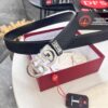 693200453a89a121ed54ff10 Salvatore Ferragamo Men's Automatic Belt, Top-Quality Genuine Leather with '8' Pattern, 3.5cm Width, Stainless Steel Hardware