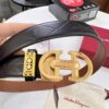 693200453a89a121ed54ff14 Salvatore Ferragamo Men's Automatic Belt, Imported Top-Grade Full-Grain Calfskin, Steel Hardware, 3.5cm Width