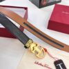 693200453a89a121ed54ff16 Salvatore Ferragamo Men's Automatic Belt, Imported Top-Grade Full-Grain Calfskin, Steel Hardware, 3.5cm Width