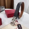 693200463a89a121ed54ff1f Salvatore Ferragamo Men's Automatic Belt, Top-Quality Genuine Leather with Steel Hardware, 3.5 cm Width
