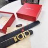 693200473a89a121ed54ff2b Top-Tier Men's Belt - Dual-Sided Genuine Calfskin Leather, Corrosion-Resistant Steel Hardware, Imported South African Deer Grain Cowhide, 3.8cm Width, Duty-Free Hong Kong T Gift Box Packaging