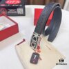 693200483a89a121ed54ff3c Top-tier Salvatore Ferragamo Belt, Hong Kong Duty-Free Gift Box, Original 8-Shaped Hardware, Genuine Leather, NFC Chip Enabled