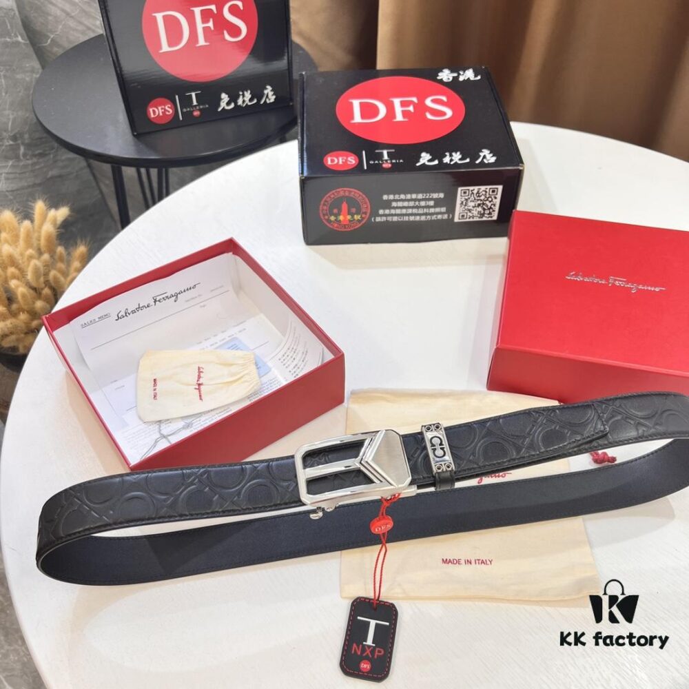 Arrival of Filagrand Automatic Men's Leather Belt with ZP Molded 8-Shaped Beveled Pattern and Stainless Steel Hardware