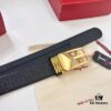 6932004c3a89a121ed54ff70 Salvatore Ferragamo Men's Automatic Belt, Top-Quality Genuine Leather with Steel Hardware, 3.5cm Width, '8' Weave Design