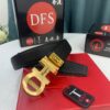 6932004f3a89a121ed54ff8d Arrival 🎺🎺 Authentic Photography, Ferragamo Automatic Series Men's Belt, ZP Molded 8-Shaped Beveled Pattern with Stainless Steel Hardware, Business Belt, Imported Small Ferragamo Mesh Pattern Top-Grain Calfskin, Automatic Tooth Adjustment, Width 3.5 cm