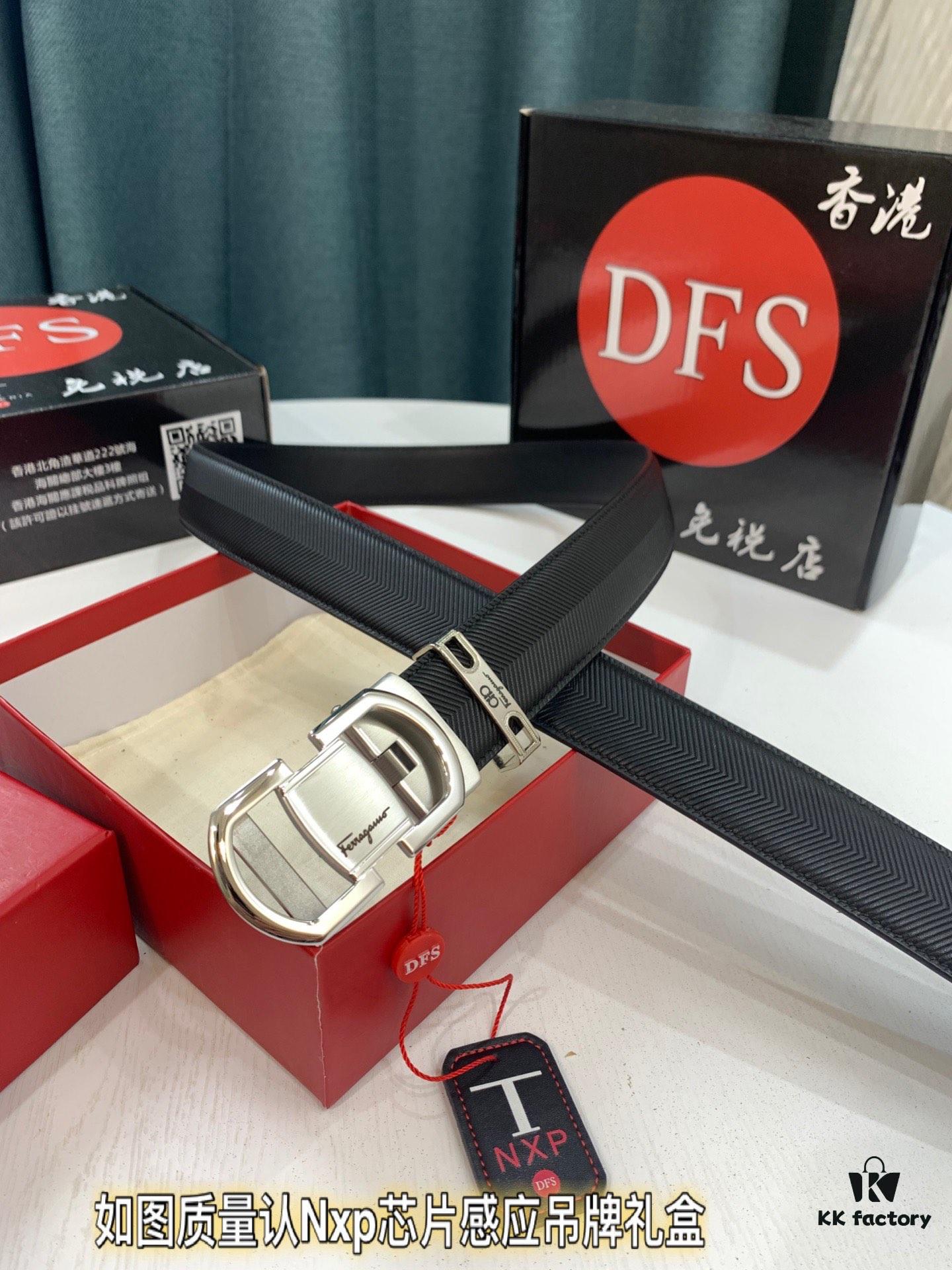 693200503a89a121ed54ff9d Arrival 🎺🎺 Real Product Photography, Ferragamo Automatic Series Men's Belt, ZP Molded 8-Shaped Weave with Stainless Steel Hardware, Business Belt, Imported Genuine Ferragamo Arrow Pattern Top-Grain Calfskin, Automatic Adjusting Buckle, 3.5 cm Width