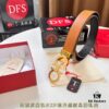 693200503a89a121ed54ffa4 Ferragamo Men's Belt, Genuine First-Layer Calfskin with Crocodile Texture, Reversible Design, 3.5cm Width, Octagonal Stainless Steel Hardware, Adjustable Length, Ideal Gift Choice