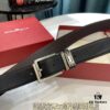 693200513a89a121ed54ffae Shop Owner Recommended - Ferragamo Men's Belt, Genuine Imported Full-Grain Calf Leather with Dual-Side Wear, 3.5cm Width, Stainless Steel Hardware, Adjustable Length