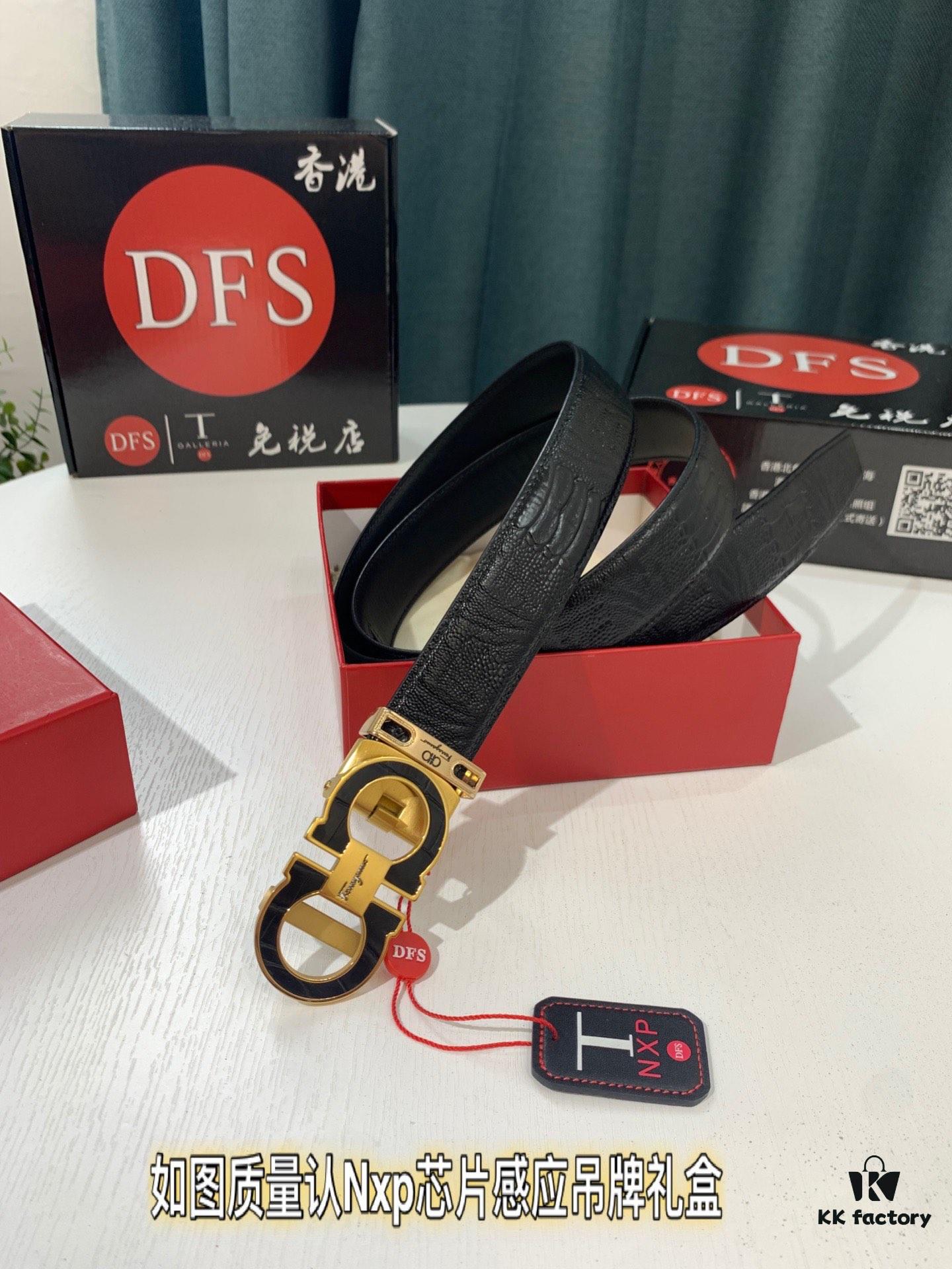 693200533a89a121ed54ffc0 Salvatore Ferragamo Automatic Buckle Belt, 2023 Newest Crocodile Belly Grain Full-Grain Calfskin, Top-Quality Business Formal Belt, 3.5cm Width