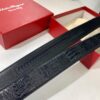 693200533a89a121ed54ffc4 SALUTE Recommend 🎺🎺 Authentic Filigree Automatic Belt, 2023 Newest Style, Crocodile Grain Top Layer Cowhide, 3.5cm Width, Premium Business Dress Belt with Smooth Slide Closure
