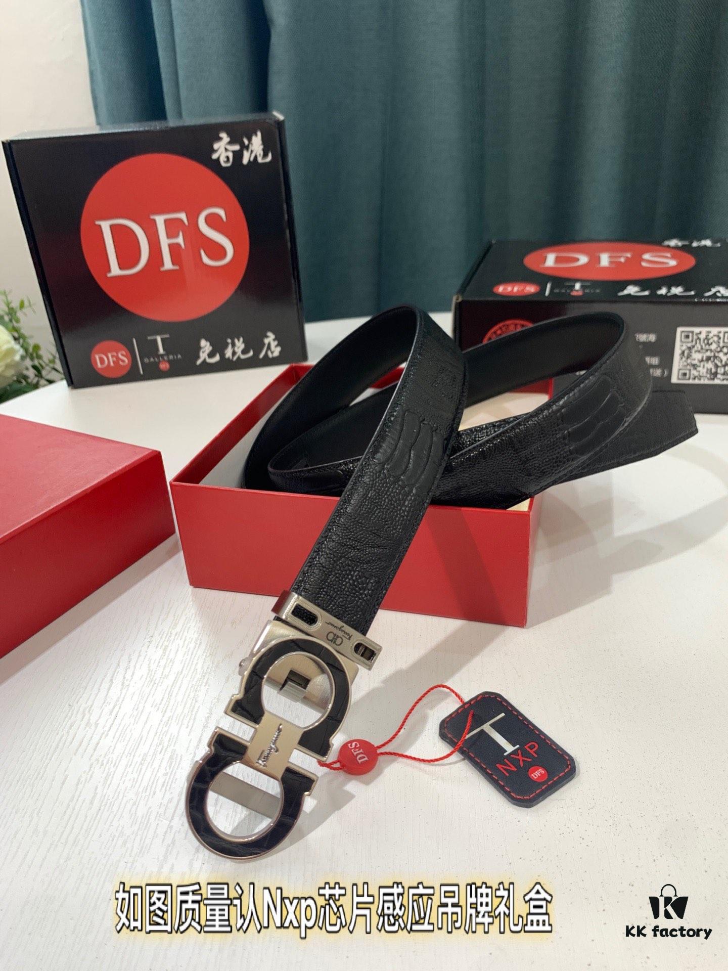 693200533a89a121ed54ffc6 SALUTE Recommend 🎺🎺 Authentic Filigree Automatic Belt, 2023 Newest Style, Crocodile Grain Top Layer Cowhide, 3.5cm Width, Premium Business Dress Belt with Smooth Slide Closure