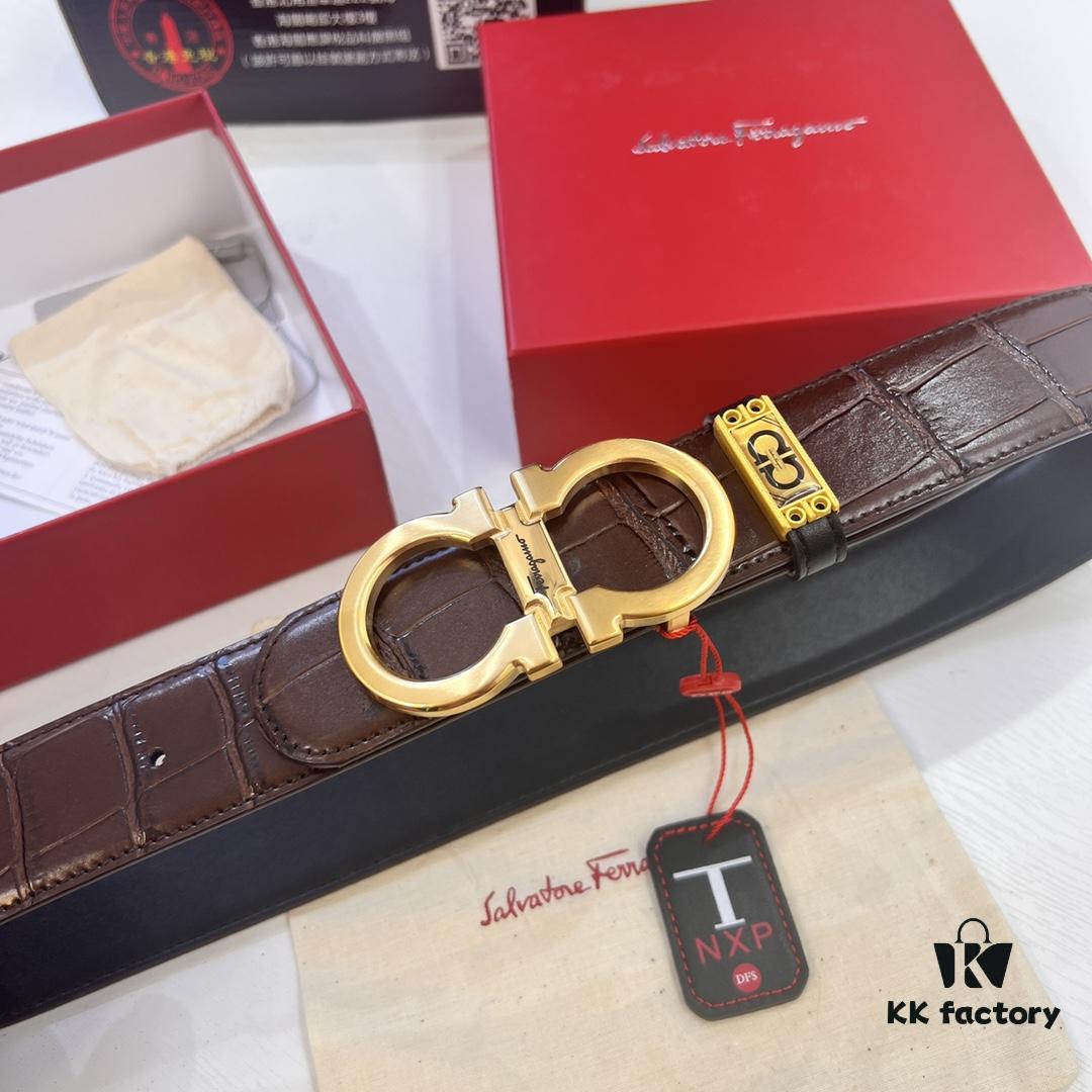 693200543a89a121ed54ffd1 Top Brand Belt, Hong Kong Duty-Free T Gift Box, Anti-Counterfeit QR Code Authentication, Hong Kong SAR Address, New 8-Shaped Authentic Hardware, Precision Craftsmanship, Original Mold Logo with Steel Stamp, New Hot Product Firenze - Ferragamo