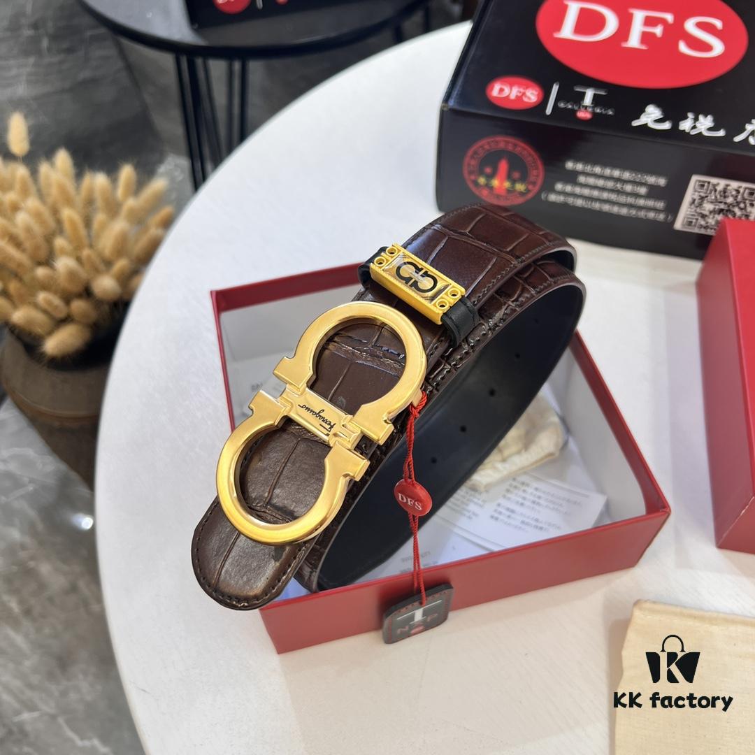 693200543a89a121ed54ffd4 Top Brand Belt, Hong Kong Duty-Free T Gift Box, Anti-Counterfeit QR Code Authentication, Hong Kong SAR Address, New 8-Shaped Authentic Hardware, Precision Craftsmanship, Original Mold Logo with Steel Stamp, New Hot Product Firenze - Ferragamo