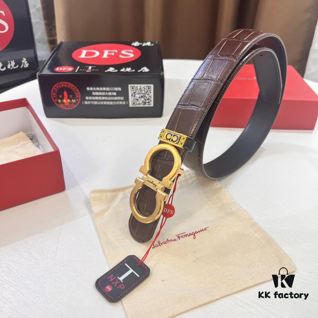 693200543a89a121ed54ffd5 Top Brand Belt, Hong Kong Duty-Free T Gift Box, Anti-Counterfeit QR Code Authentication, Hong Kong SAR Address, New 8-Shaped Authentic Hardware, Precision Craftsmanship, Original Mold Logo with Steel Stamp, New Hot Product Firenze - Ferragamo