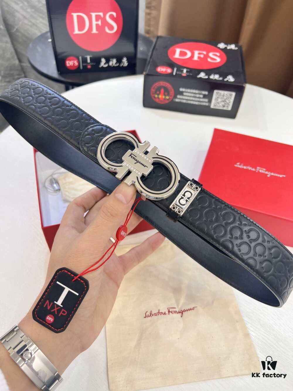 693200553a89a121ed54ffe5 Top-tier Salvatore Ferragamo Belt, Hong Kong Duty-Free T Gift Box, Anti-Counterfeit QR Code Authentication, New '8' Shaped Original Hardware, Precision Craftsmanship, Genuine Logo Steel Stamp, Imported Embossed Top-Grain Calfskin from German OEM Manufacturer