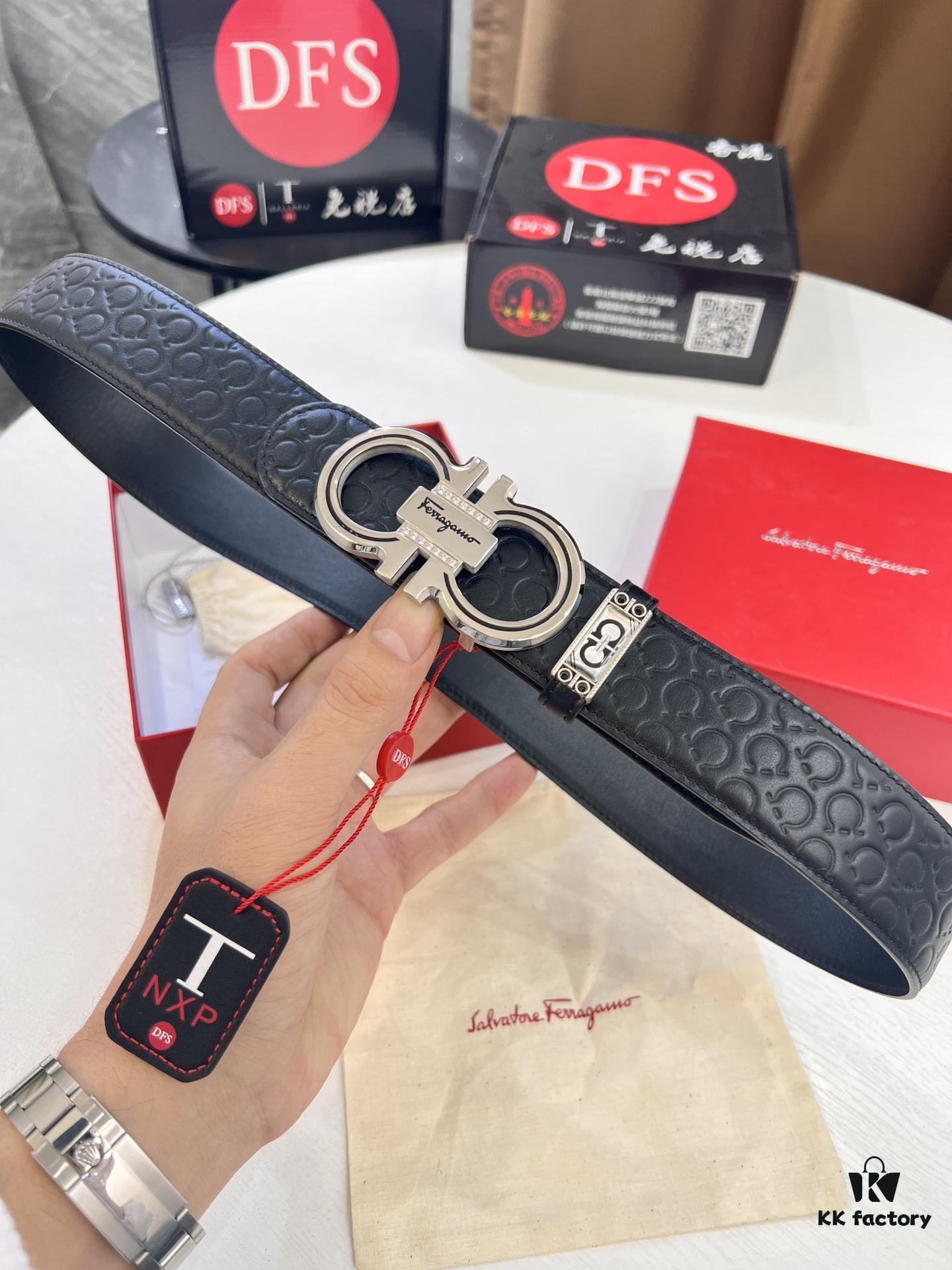 693200553a89a121ed54ffe5 Top-tier Salvatore Ferragamo Belt, Hong Kong Duty-Free T Gift Box, Anti-Counterfeit QR Code Authentication, New '8' Shaped Original Hardware, Precision Craftsmanship, Genuine Logo Steel Stamp, Imported Embossed Top-Grain Calfskin from German OEM Manufacturer