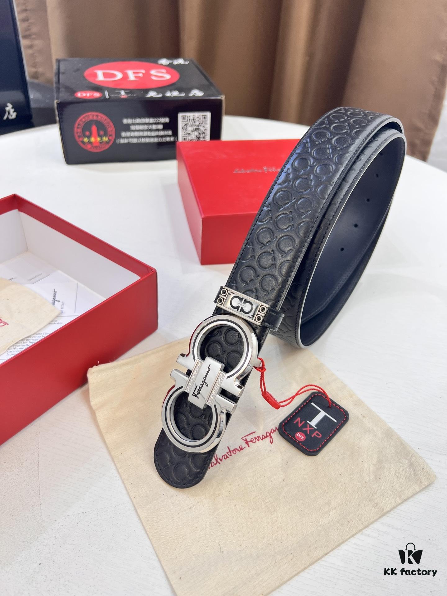 693200563a89a121ed54ffeb Top-tier Salvatore Ferragamo Belt, Hong Kong Duty-Free T Gift Box, Anti-Counterfeit QR Code Authentication, New '8' Shaped Original Hardware, Precision Craftsmanship, Genuine Logo Steel Stamp, Imported Embossed Top-Grain Calfskin from German OEM Manufacturer