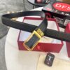 693200573a89a121ed54fff8 Salvatore Ferragamo Men's Automatic Belt, Top-Quality Genuine Leather with Steel Hardware, 3.5cm Width, '8' Patterned Full-Grain Leather, Imported