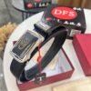 693200573a89a121ed54fffd Arrival of Salvatore Ferragamo Men's Automatic Series Leather Belt with ZP Mold, 8-Shaped Beveled Pattern, Genuine Top-Layer Calfskin, Steel Hardware, 3.5 cm Width