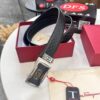 693200573a89a121ed54ffff Arrival of Salvatore Ferragamo Men's Automatic Series Leather Belt with ZP Mold, 8-Shaped Beveled Pattern, Genuine Top-Layer Calfskin, Steel Hardware, 3.5 cm Width