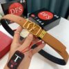 693200593a89a121ed55000f Ferragamo Men's Belt, Genuine First-Layer Cowhide with 8-Shaped Steel Hardware, Reversible Design, 3.5cm Width, Ideal Gift Choice
