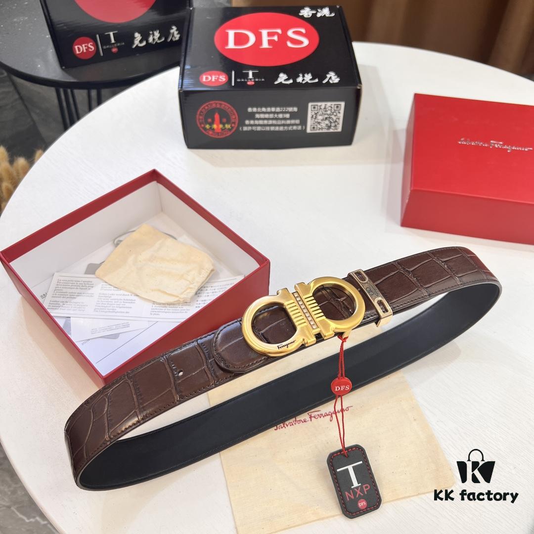 6932005b3a89a121ed55001e Top-tier Belt, Hong Kong Duty-Free T Gift Box, Anti-Counterfeit QR Code Authentication, Hong Kong SAR Address, New 8-Shaped Authentic Hardware, Precision Craftsmanship, Genuine Molded Logo with Steel Stamp, New Hit Product🔥 Ferragamo