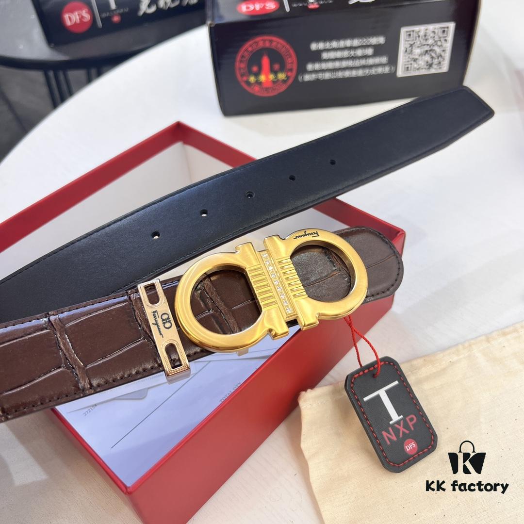 6932005b3a89a121ed55001f Top-tier Belt, Hong Kong Duty-Free T Gift Box, Anti-Counterfeit QR Code Authentication, Hong Kong SAR Address, New 8-Shaped Authentic Hardware, Precision Craftsmanship, Genuine Molded Logo with Steel Stamp, New Hit Product🔥 Ferragamo