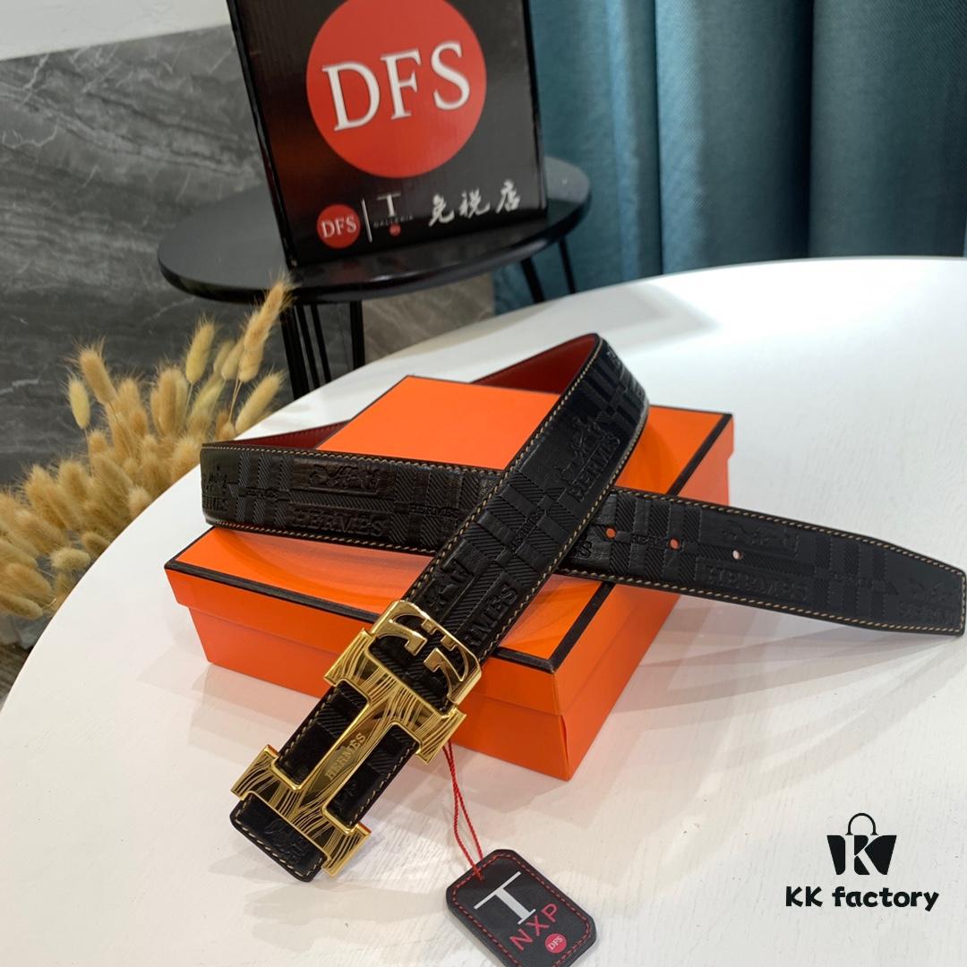 6932005f3a89a121ed550031 Shop Owner Recommended 🎺🎺 Hermes (Men's) Belt, Genuine Imported Embossed Horse Head Full-Grain Leather Belt, Wine Red with Fine Texture, Adjustable Length, Stainless Steel Hardware with Internal Lettering, 3.8cm Width