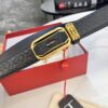 693200613a89a121ed550033 Salvatore Ferragamo Men's Automatic Belt, Top-Quality Genuine Leather with '8' Pattern, 3.5cm Width, Stainless Steel Hardware