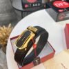 693200613a89a121ed550036 Salvatore Ferragamo Men's Automatic Belt, Top-Quality Genuine Leather with '8' Pattern, 3.5cm Width, Stainless Steel Hardware