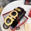 693200633a89a121ed55003d Top-Tier Salvatore Ferragamo Style Belt, Hong Kong Duty-Free T Gift Box, 8-Shape Authentic Hardware, Genuine Crocodile Grain Full-Grain Leather, German Manufactured
