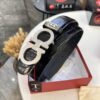 693200633a89a121ed550044 Top-tier Salvatore Ferragamo Men's Crocodile Pattern Genuine Leather Belt, Original 8-Shaped Hardware, German Manufactured, Hong Kong Duty-Free Gift Box