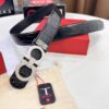 693200633a89a121ed550045 Top-tier Salvatore Ferragamo Men's Crocodile Pattern Genuine Leather Belt, Original 8-Shaped Hardware, German Manufactured, Hong Kong Duty-Free Gift Box