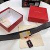 693200643a89a121ed55004f Shop Owner Recommended Trumpet Trumpet Salvatore Ferragamo Men's Belt, Genuine Imported Full-Grain Calfskin with Pebbled Texture, Reversible Design, Customizable Length, New Simple Color Stainless Steel Hardware, 3.5cm Width, Ideal Gift Choice