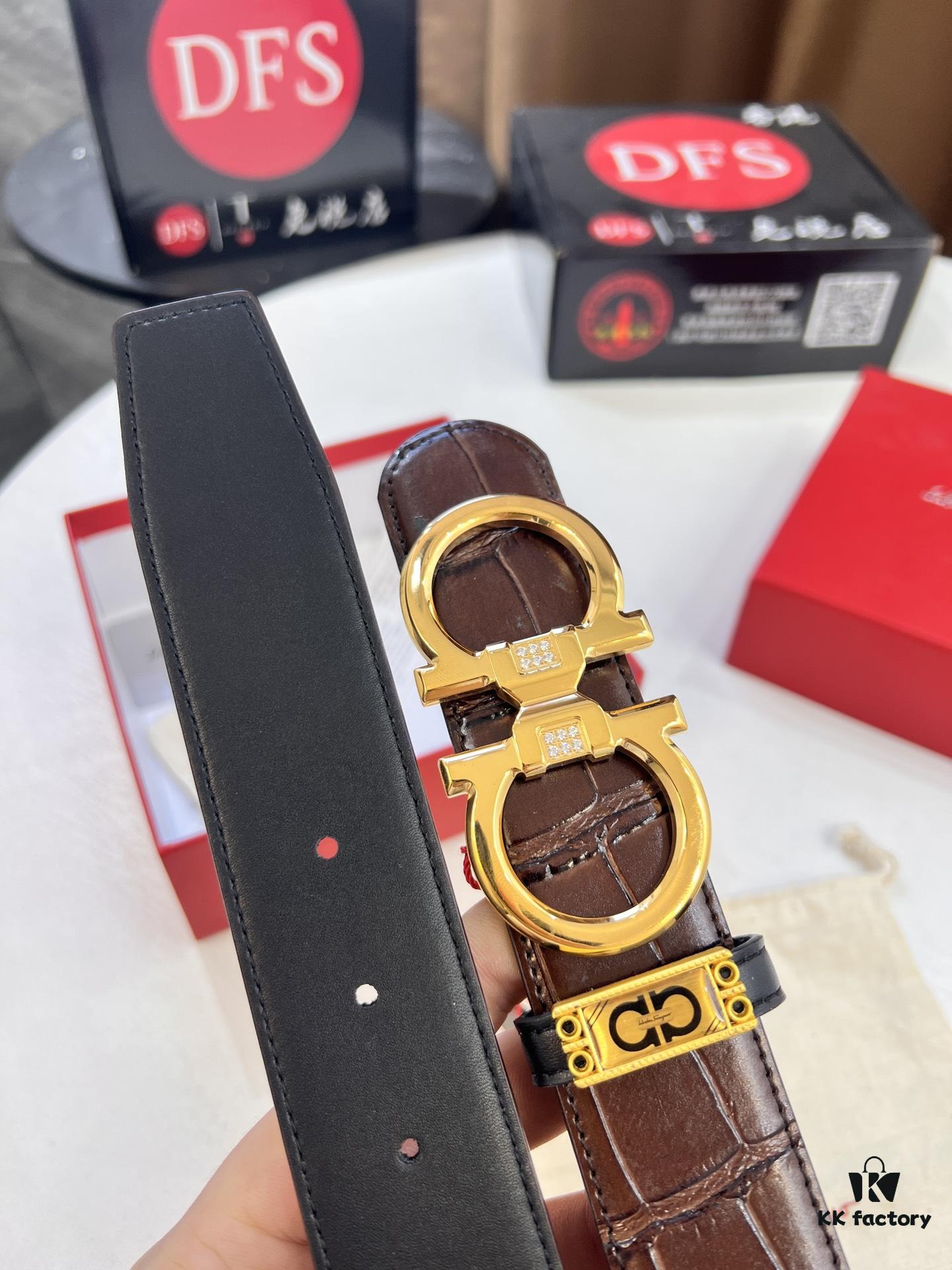 693200673a89a121ed55007c Top-tier Belt, Hong Kong Duty-Free T Gift Box, Anti-Counterfeit QR Code Authentication, Hong Kong SAR Address, New 8-Shaped Authentic Hardware, Precision Polished, Original Mold Logo with Steel Stamp, New Hot Product: Ferragamo