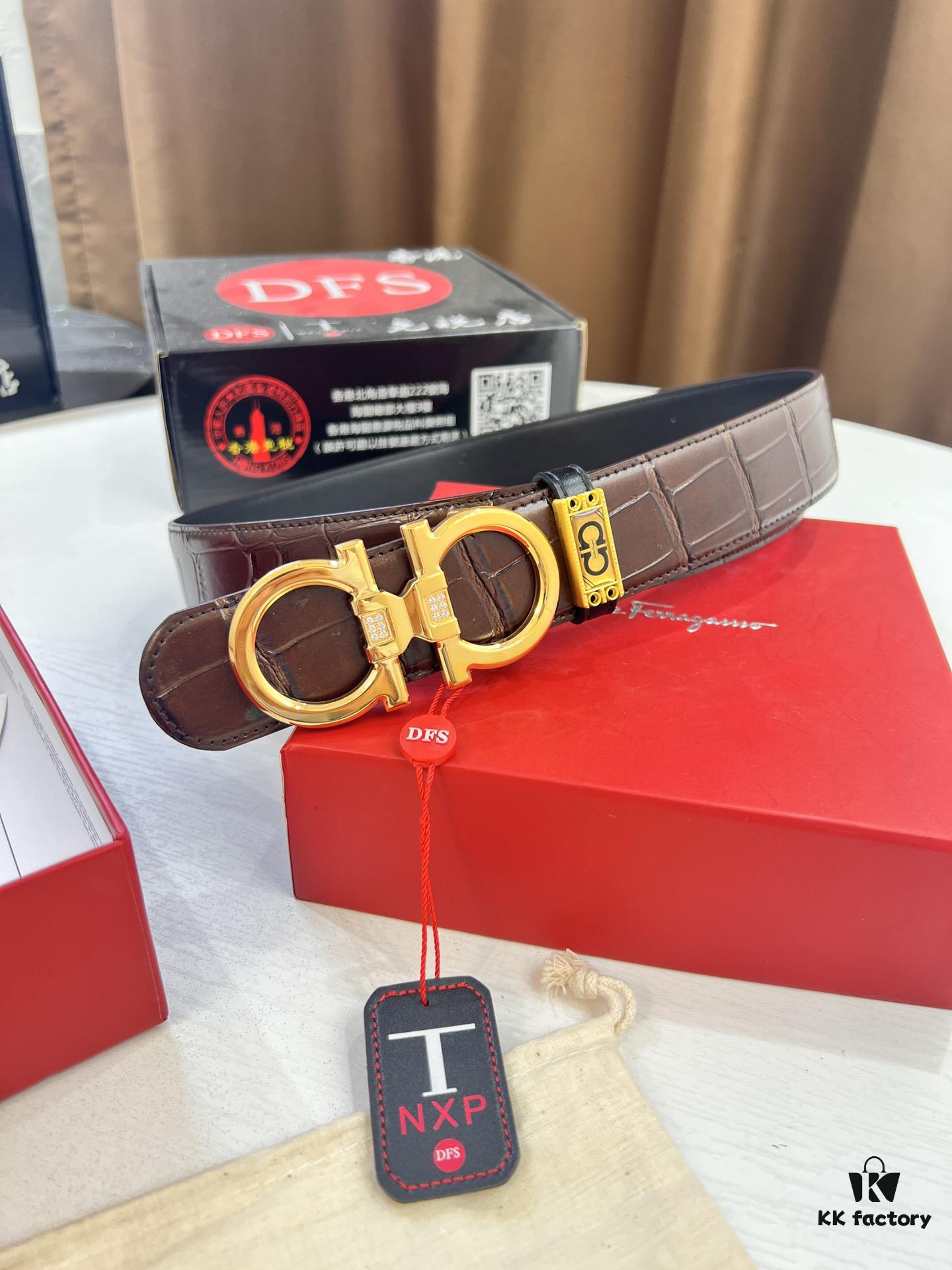 693200683a89a121ed55007f Top-tier Belt, Hong Kong Duty-Free T Gift Box, Anti-Counterfeit QR Code Authentication, Hong Kong SAR Address, New 8-Shaped Authentic Hardware, Precision Polished, Original Mold Logo with Steel Stamp, New Hot Product: Ferragamo