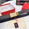 693200683a89a121ed550082 Salvatore Ferragamo Men's Belt, Genuine First-Layer Calfskin with Double-Sided Usage, New Minimalist Stainless Steel Hardware, 3.5cm Width