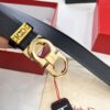 6932006b3a89a121ed5500b0 Salvatore Ferragamo Men's Belt, Top Grain Calfskin with Double-Sided Wear, 3.5cm Width, Stainless Steel Buckle, Adjustable Length