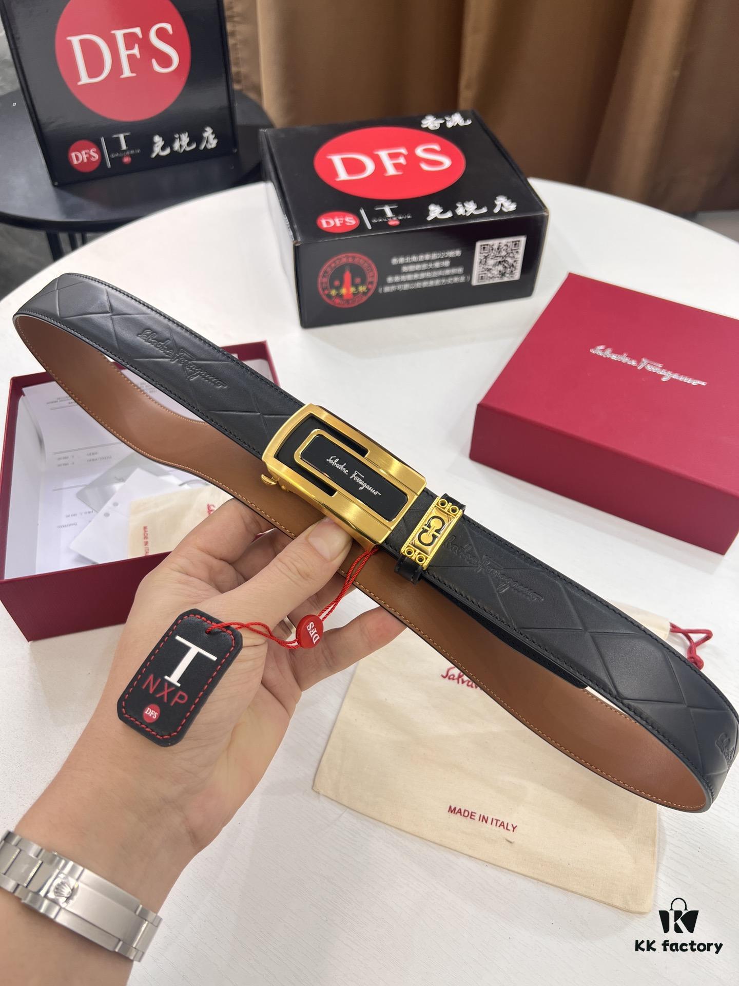 6932006d3a89a121ed5500c2 Arrival 🩳🩳🩳 Trumpet 🎺🎺 Genuine Photo, Ferragamo Automatic Series Men's Belt, ZP Mold Made, 8-Shaped Beveled Pattern with Stainless Steel Hardware, Business Belt, Imported Top Layer Calfskin with Ferragamo '8' Pattern, Automatic Tooth Adjustment, 3.5 cm Width