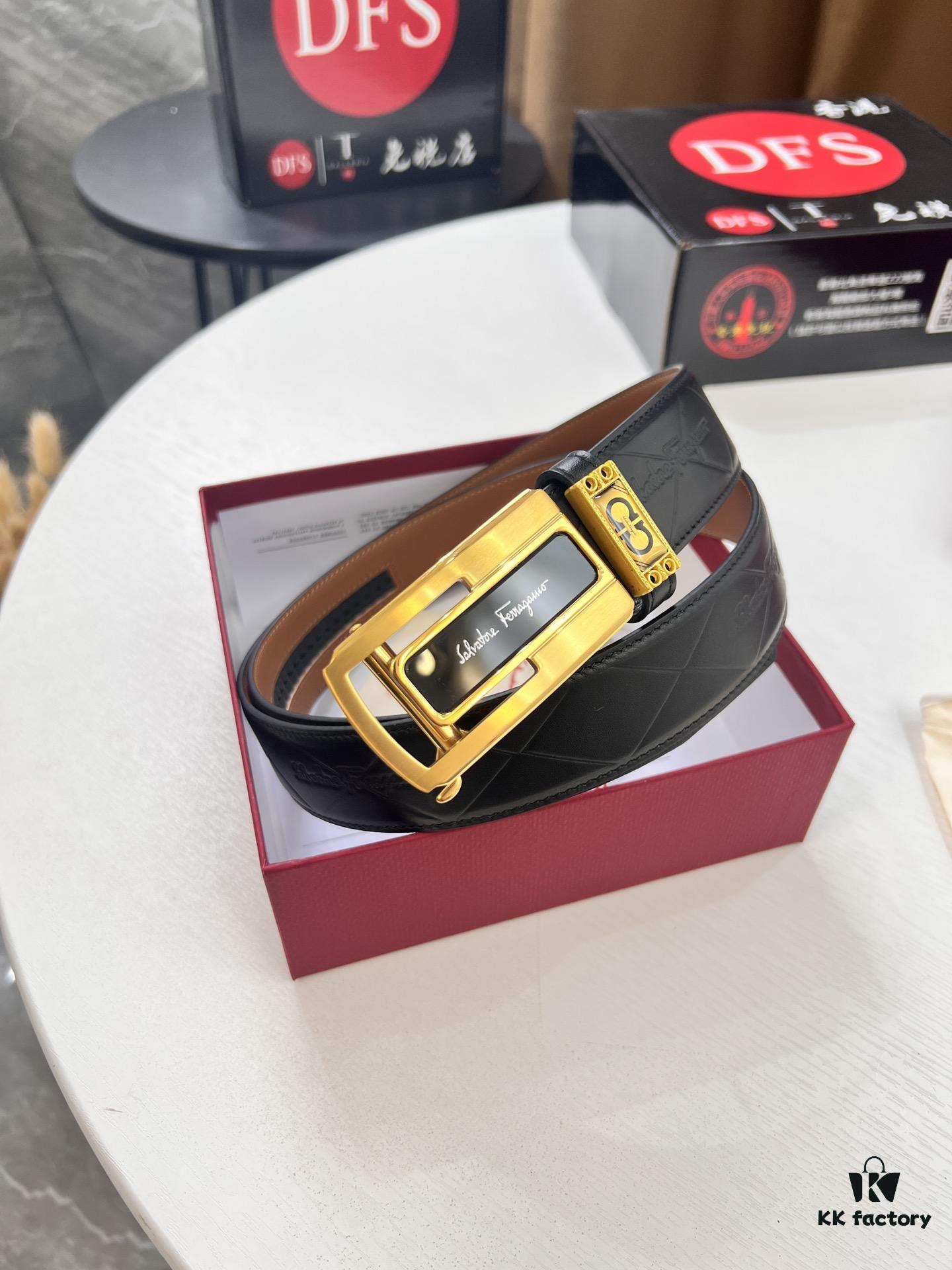 6932006d3a89a121ed5500c5 Arrival 🩳🩳🩳 Trumpet 🎺🎺 Genuine Photo, Ferragamo Automatic Series Men's Belt, ZP Mold Made, 8-Shaped Beveled Pattern with Stainless Steel Hardware, Business Belt, Imported Top Layer Calfskin with Ferragamo '8' Pattern, Automatic Tooth Adjustment, 3.5 cm Width