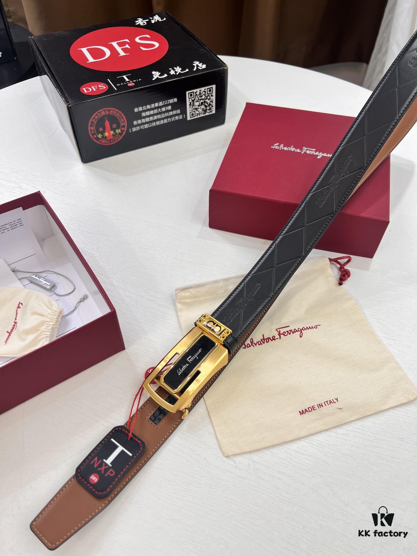6932006d3a89a121ed5500c7 Arrival 🩳🩳🩳 Trumpet 🎺🎺 Genuine Photo, Ferragamo Automatic Series Men's Belt, ZP Mold Made, 8-Shaped Beveled Pattern with Stainless Steel Hardware, Business Belt, Imported Top Layer Calfskin with Ferragamo '8' Pattern, Automatic Tooth Adjustment, 3.5 cm Width
