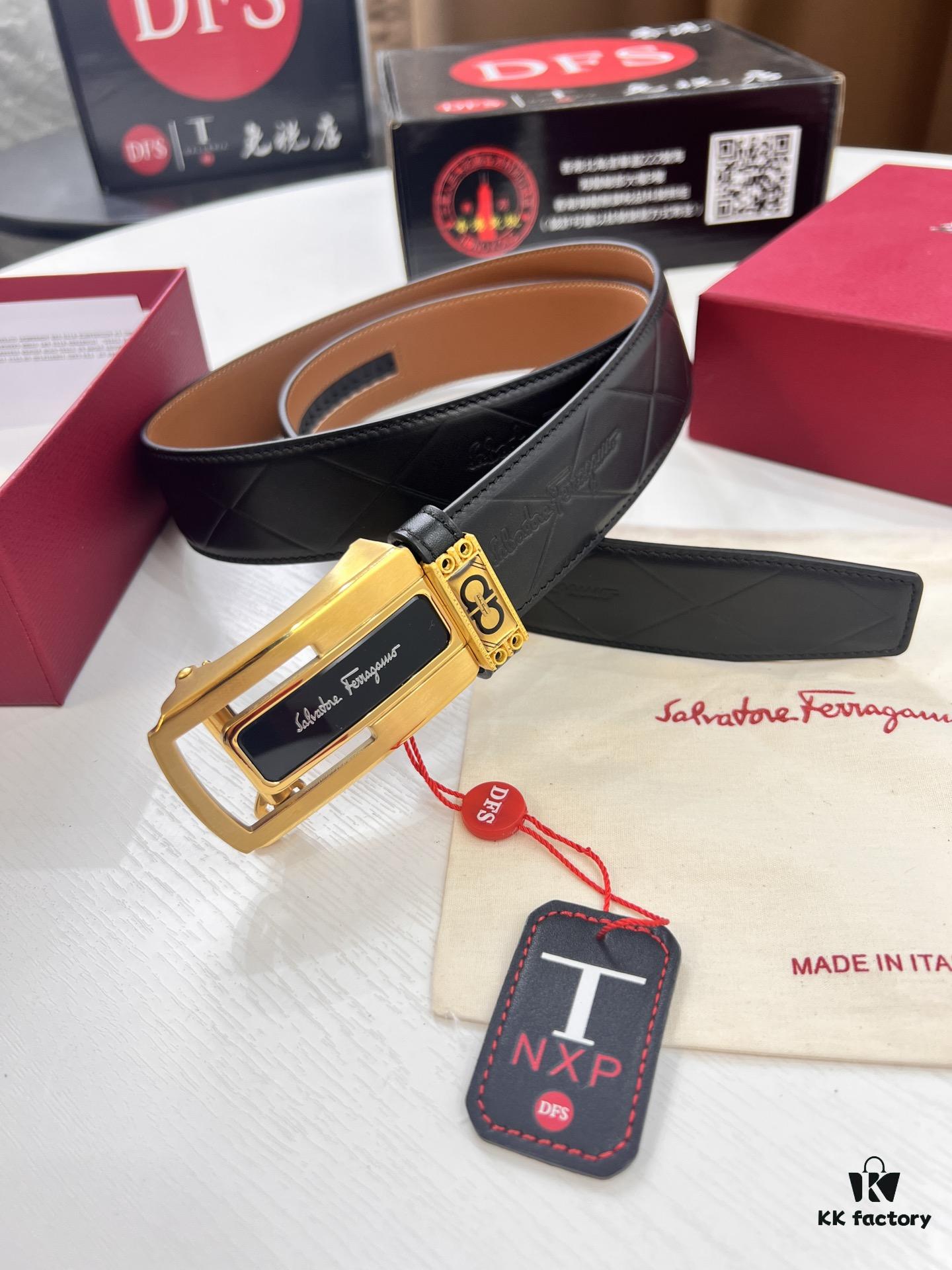 6932006d3a89a121ed5500c8 Arrival 🩳🩳🩳 Trumpet 🎺🎺 Genuine Photo, Ferragamo Automatic Series Men's Belt, ZP Mold Made, 8-Shaped Beveled Pattern with Stainless Steel Hardware, Business Belt, Imported Top Layer Calfskin with Ferragamo '8' Pattern, Automatic Tooth Adjustment, 3.5 cm Width