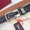 6932006d3a89a121ed5500ca Arrival! Filagrando Men's Automatic Series Leather Belt with 8-Shaped Beveled Pattern, Top-Quality Full-Grain Cattlehide, Stainless Steel Hardware, 3.5cm Width