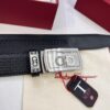 6932006f3a89a121ed5500d8 Salvatore Ferragamo Men's Automatic Belt, 3.5cm Width, Full-Grain Calfskin with Steel Hardware, Diagonal Texture