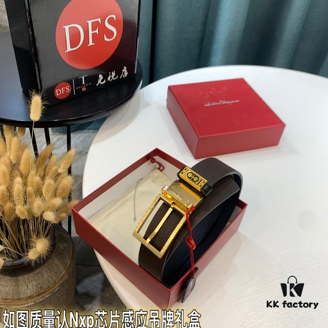 6932007e3a89a121ed5500f5 Top-tier Salvatore Ferragamo Belt, Hong Kong Duty-Free Gift Box, Authenticity QR Code Verified, New 8-Shaped Genuine Hardware, 360° Rotatable Logo, Dual-Sided Use, Imported Top-Grade Calf Leather, Adjustable Length
