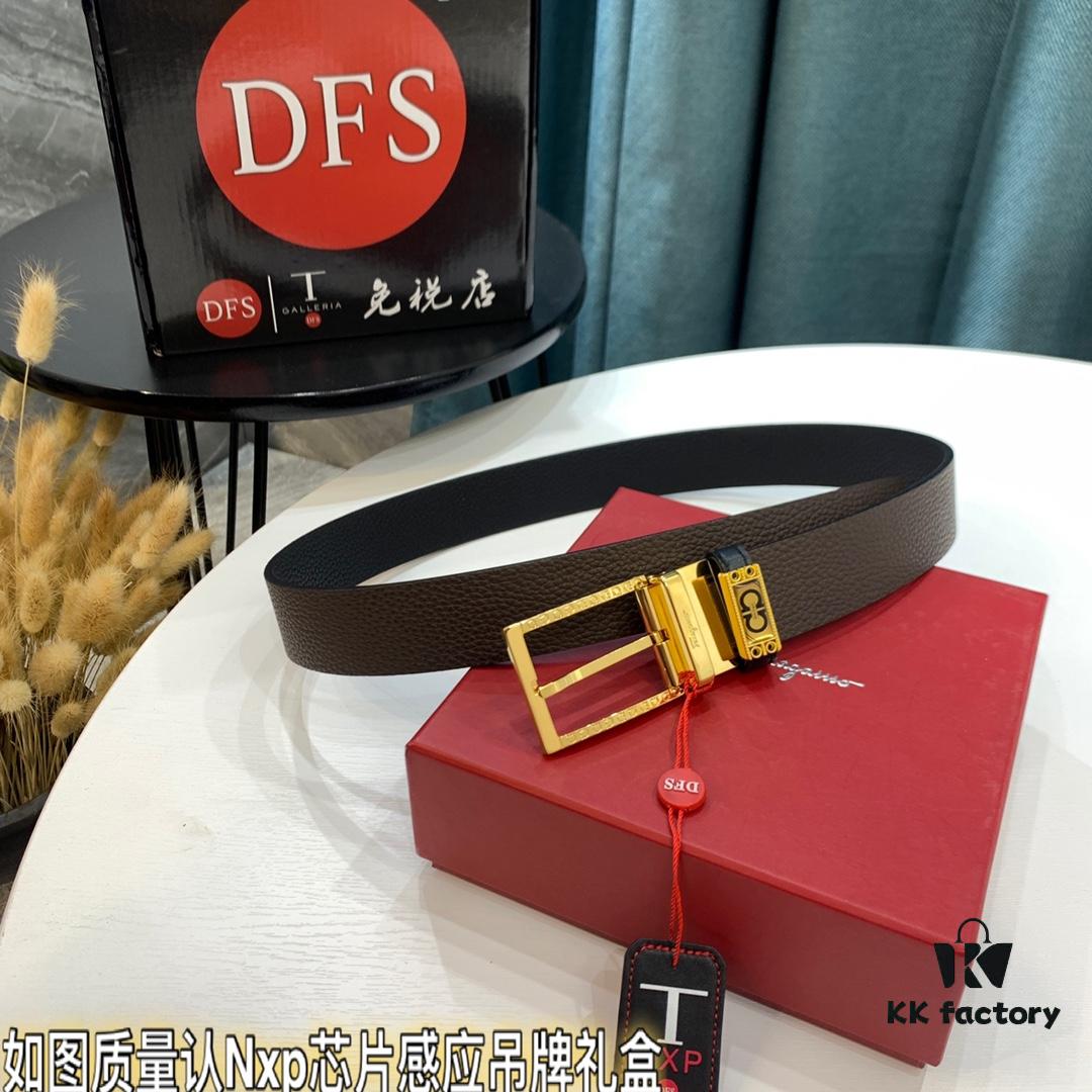 6932007e3a89a121ed5500f6 Top-tier Salvatore Ferragamo Belt, Hong Kong Duty-Free Gift Box, Authenticity QR Code Verified, New 8-Shaped Genuine Hardware, 360° Rotatable Logo, Dual-Sided Use, Imported Top-Grade Calf Leather, Adjustable Length