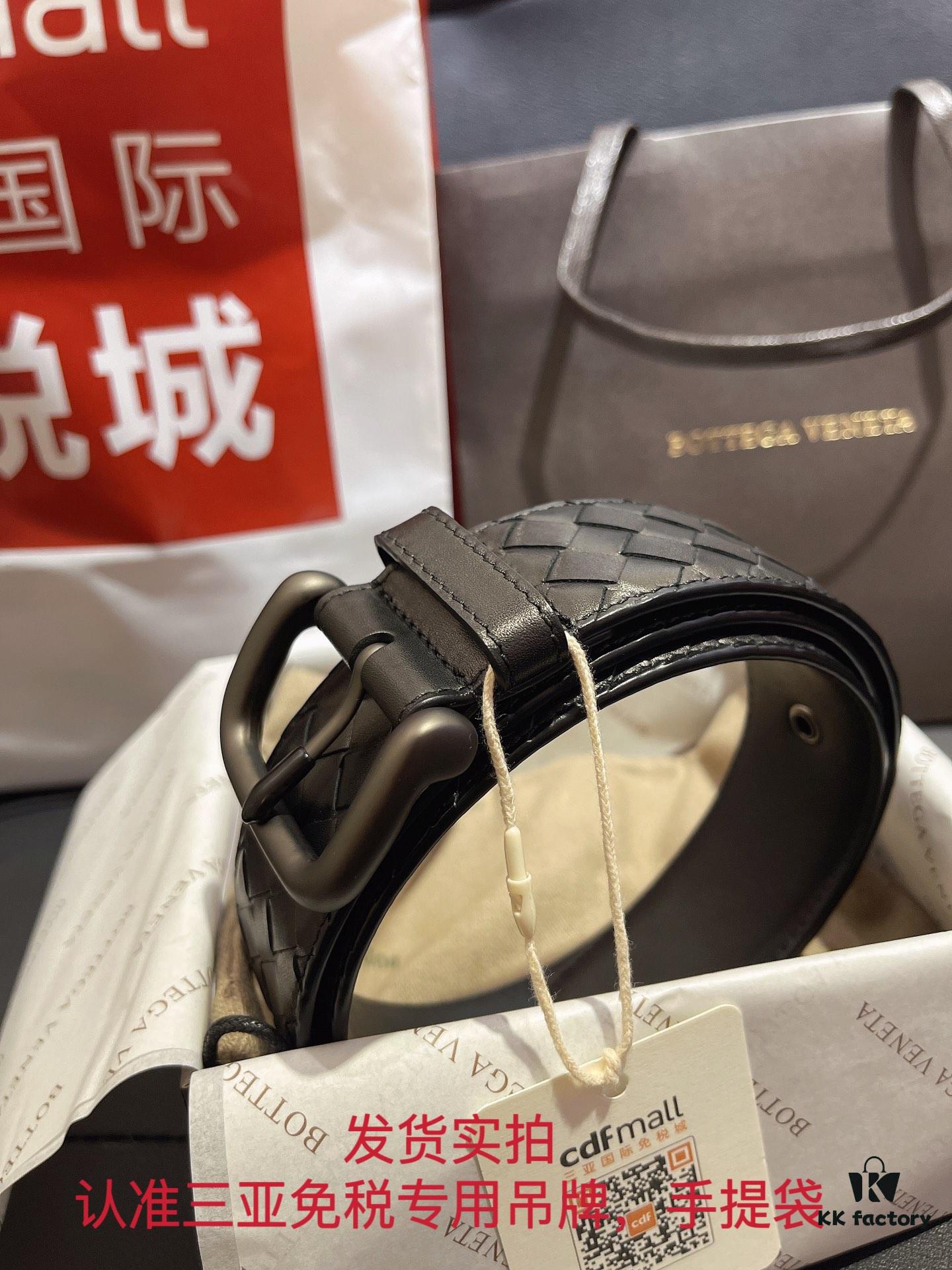 6932008d3a89a121ed550100 Authentic Cabinet Quality 'Synchronized Gift Set' Bottega Veneta BV Buckle Classic Series, Imported Calfskin, Synchronized Pattern Matching, ZP Mold Opening