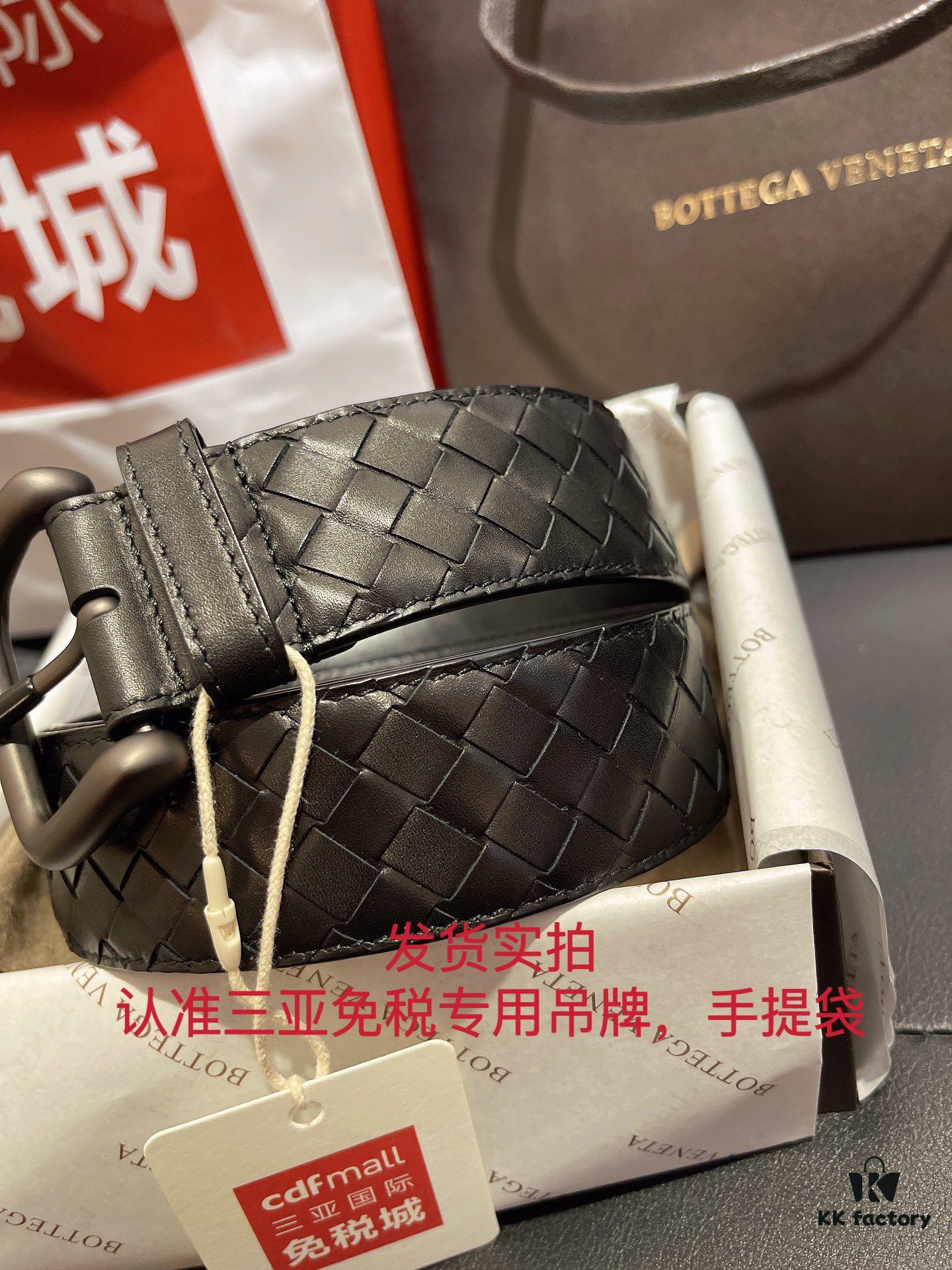 6932008d3a89a121ed550102 Authentic Cabinet Quality 'Synchronized Gift Set' Bottega Veneta BV Buckle Classic Series, Imported Calfskin, Synchronized Pattern Matching, ZP Mold Opening