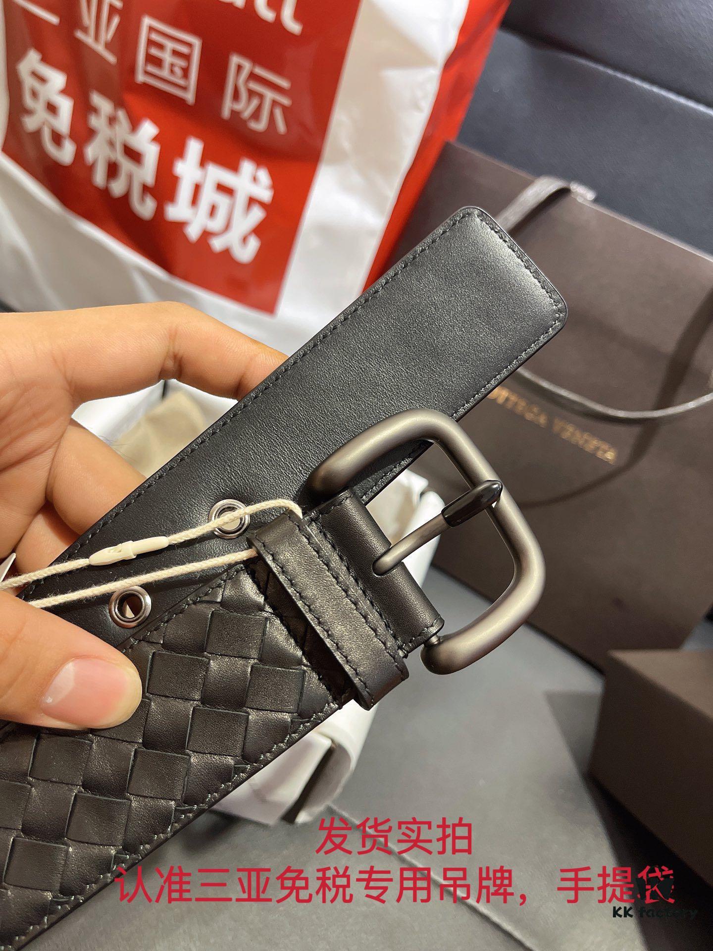 6932008d3a89a121ed550103 Authentic Cabinet Quality 'Synchronized Gift Set' Bottega Veneta BV Buckle Classic Series, Imported Calfskin, Synchronized Pattern Matching, ZP Mold Opening